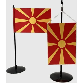 Vlajka Stolní vlaječka Severní Makedonie Alerion