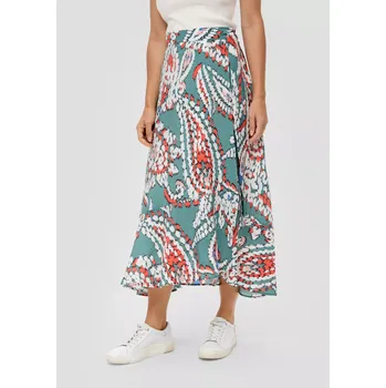 Dámské tričko s.Oliver dámská zavinovací sukně se vzorem petrol Velikost: 32