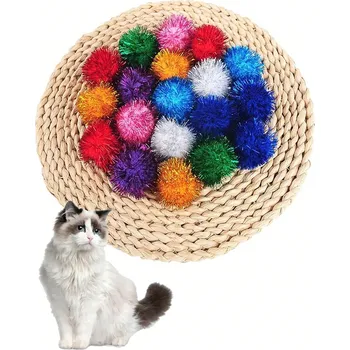 Hračka pro kočku Hračka pro kočky třpytící kulička - mix