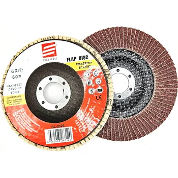 Brusný kotouč Eurosonic Lamelový Brusný Kotouč, 125x22,2mm, Zrnitost A60, na Kov, Dřevo a Plast (Brusný kotouč 125mm | Lamelový | A60 | Dřevo | Kov | Plast | Rychlé broušení | Eurosonic)