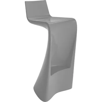 VONDOM Šedá plastová barová židle WING 72 cm