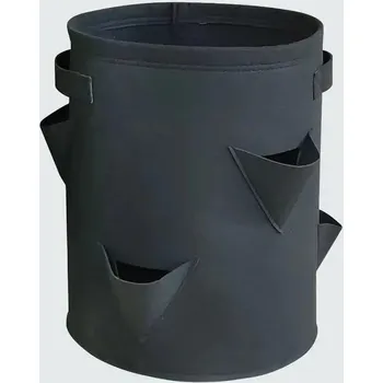 Zahradní samozavlažovací květináč - Černá,25x25x30 cm