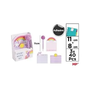 Set školních potřeb Zestaw notes z ołówkiem Unicorn