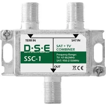 Redukce Slučovač TV/SAT mini vnitřní DSE SCC1