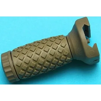 Airsoft Krátká Rubber taktická rukojeť - písková, G&P