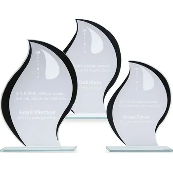 Cinkili Skleněná plaketa C28009 Označení: B, Výška: 140 mm x 195mm