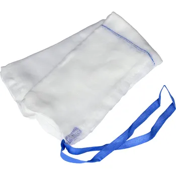 SERVI lux - břišní rouška z gázy, 45x45cm, s RTG nití a tkanicí, nesterilní (20ks)