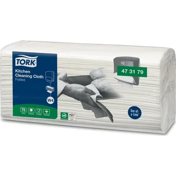 Utěrka Utěrka z netkané textilie Tork Top Pak W4 36,5x41,5 cm, bílá (473179)