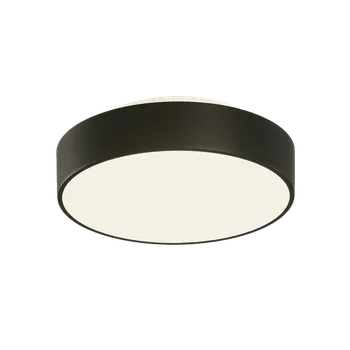 ACB Iluminacion Stropní LED svítidlo DINS, ⌀ 26 cm, 18W, CRI90, IP44, CCT switch 2700-3000K Barva: Černá, Stmívání, řízení: TRIAC