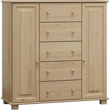 Komoda Max-i Komoda ze dřeva THOMASSEN NORE Zvolte barvu:: surové dřevo, Hloubka: 42 cm