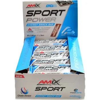 Amix Performance Sport Power Energy Snack Bar 20 x 45 g - banán-čokoláda