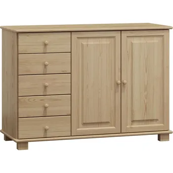Komoda Max-i Komoda ze dřeva KRISTENSEN NORE Zvolte barvu:: surové dřevo