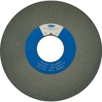 Brusný kotouč Tyrolit T418101 | Brusný kotouč plochý 200x20x51 mm, 49C240J10V40 (Z240)