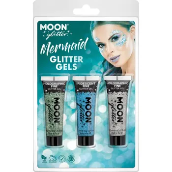 Sada holografických gelových třpytek, mermaid