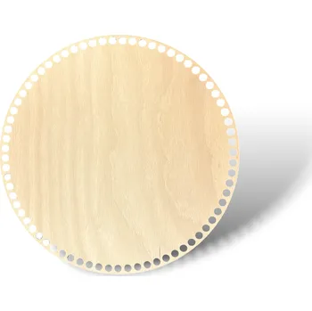 JarisWood Dno na košík háčkovaný kruh průměr 30 cm Povrchová úprava: Bez povrchové úpravy