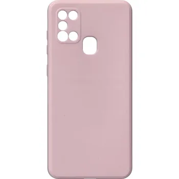 Pouzdro na mobilní telefon CVK Kryt pískově růžový na Samsung Galaxy A21S