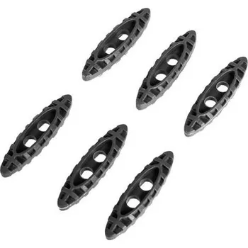 Sada stahováků na elastické šňůrky - 6ks, černá, FMA