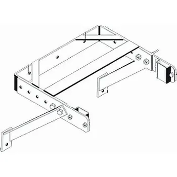Žebřík Kotva do zdi U, přestavitelná 400-600 mm - nerez| 44260