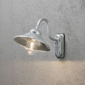 Venkovní osvětlení Konstsmide Vega nástěnné světlo z žárově pozinkované oceli, Konstsmide