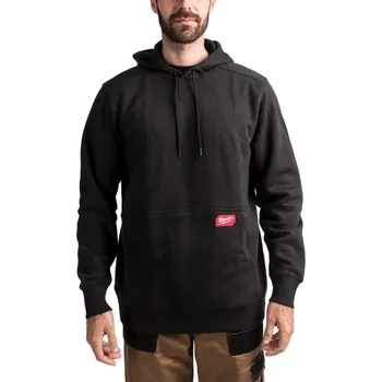 Pánské oblečení Pracovní mikina s kapucí MILWAUKEE – černá - L