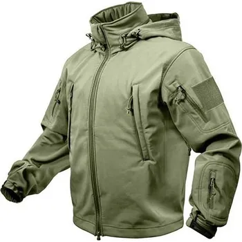 Sportovní střelba Bunda TACTICAL s kapucí softshell - zelená, Rothco Varianta: L