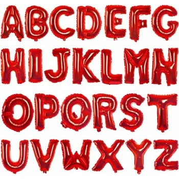 Nafukovací písmena na oslavu | fóliové balónky - červená,T