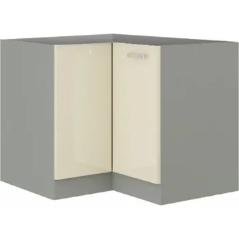 Kuchyňská linka Tempo Kondela Skříňka dolní PRADO 90/90 DN BB Odstín: krémová extra vysoký lesk/šedá