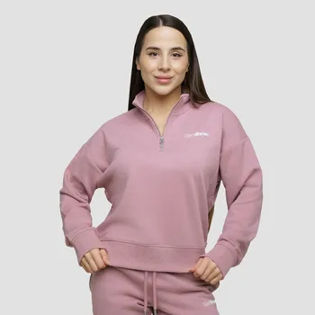 Dámská mikina GymBeam Dámská mikina 1/2 Zip Agile Woodrose XXL