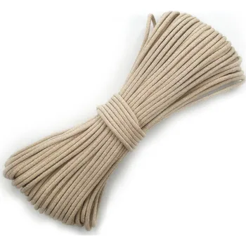 Příze VEĽKÁvlna VEL'KÁ vlna šňůry na šití 6mm Kapučíno