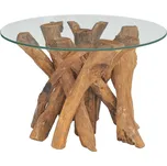 vidaXL 243473 60 cm teakové dřevo/sklo