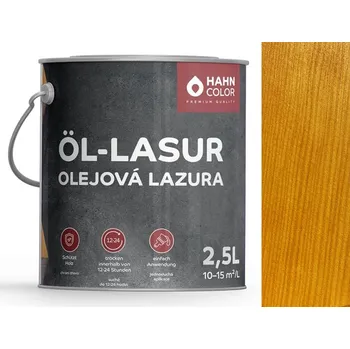 Lak na dřevo Hahn Color OLEJOVÁ LAZURA 2,5L OL-02 Pinie + dárek k objednávce nad 1000Kč