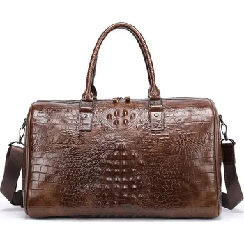 Cestovní taška Velká cestovní taška pravá kůže NW1002 Barva (Varianta): Kávová