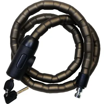 Zámek na kolo Richter Czech RT.255.22x1500.CRN ocelový válečkový zámek se světlem v klíči, 22 x 1500 mm