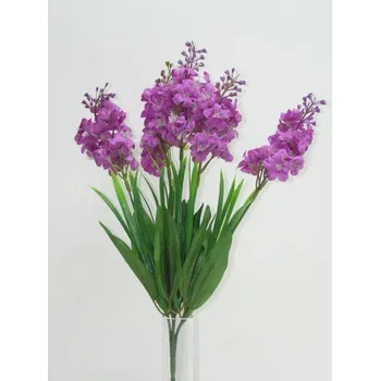 umělá květina Kytice hyacint 34 cm, fialová