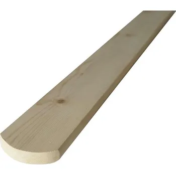 Plotovka ASKO PLOT-SM18821000 půlkulatá 18 x 82 x 1000 mm smrk