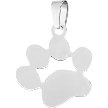 Přívěsek Šperky4U Ocelový přívěšek - psí tlapka velká - DR1203-L