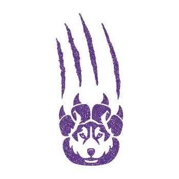 Polep vozidla SAMOLEPKA Vlk 033 levá s tlapka s drápancem (87 - Ultra Metalic fialová) NA AUTO, NÁLEPKA, FÓLIE, POLEP, TUNING, VLASTNÍ TEXT, TISK, AUTOSAMOLEPKY.cz, POLEPY, OBRÁZEK, LOGO, SAMOLEPKY