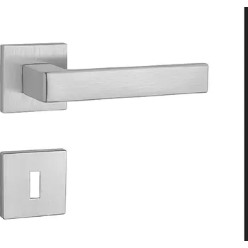 Dveřní kování Dveřní kování MP Sulla - HR 7S (OCS - Chrom broušený), klika-klika, Otvor na cylindrickou vložku PZ, MP OCS (chrom broušený)