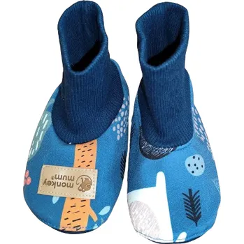 Capáčky Monkey Mum® Softshellové capáčky s membránou - Noční zvířátka 0-6 měsíců