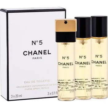 Dámský parfém Chanel No.5 toaletní voda náplně pro ženy 3 x 20 ml