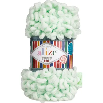 Příze Pletací příze Alize PUFFY FINE 464 světle zelená, efektní, 100g/14m