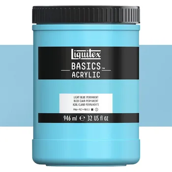 Výtvárné potřeby Akrylová barva Liquitex Basics - Light Blue Permanent Balení: 946 ml