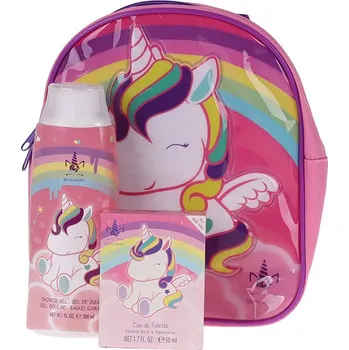 Kosmetická taška Kids World Eau my Unicorn Set Backpack EdT 50 ml + Shower Gel 300 ml