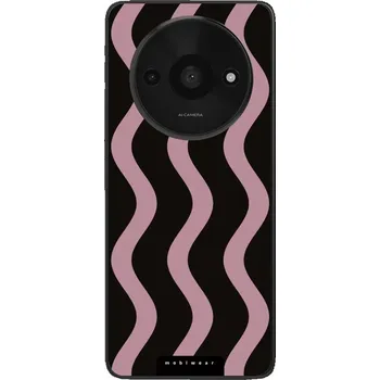 Pouzdro na mobilní telefon Lesklý kryt Mobiwear Glossy - Xiaomi Redmi A3 - GA54G Fialové vlnky (Prémiové lesklé pouzdro, obal, kryt Mobiwear Glossy na mobil Xiaomi Redmi A3 - GA54G Fialové vlnky, materiál Plast + TPU silikon - krytí po všech stranách, neošoupatelný potisk, tenké)