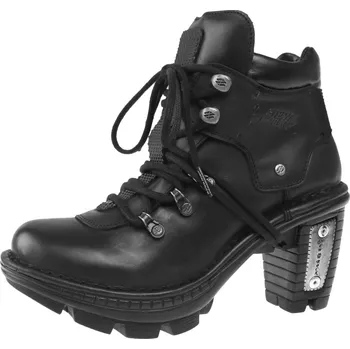 Dámské lodičky boty na podpatku dámské - Itali Negro - NEW ROCK - M.NEOTR007-S1 - 38