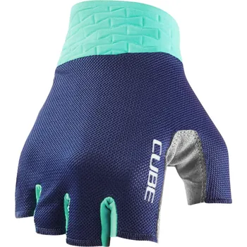 Cyklistické rukavice Cube rukavice GLOVES PERFORMANCE SHORT FINGER blue mint