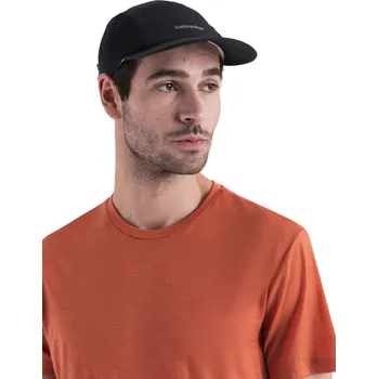 Pokrývka hlavy ICEBREAKER Unisex Merino Shell+™ Windbreaker 5 Panel Cap, Black velikost: OS (UNI)