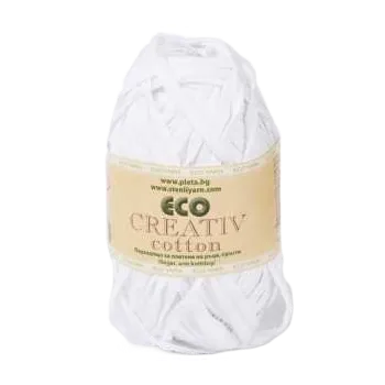 Příze Příze Stenli Eco Creativ Cotton bílá (Příze Stenli Eco Creativ Cotton bílá)