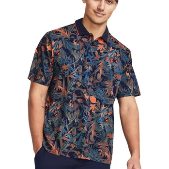 Pánské tričko Under Armour Iso-Chill Edge Polo S, Navy/Phoenix/Navy, pánské