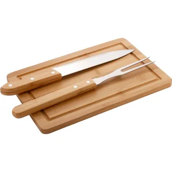 Kuchyňské prkénko Steakus servírovací sada na maso TAMPONTISK (MAX. 2 BARVY, 60 X 20MM) 2 barvy 5 DRŽADLO - PŘEDNÍ STRANA